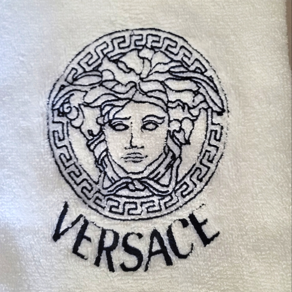 Embroidered Medusa Hand Towel